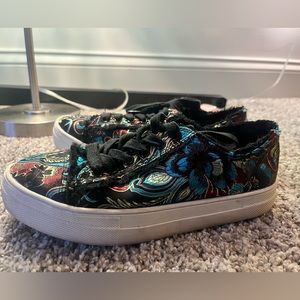 Rock candy silky floral shoes
